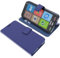 foto-kontor Custodia a Libro Compatibile con Brondi Amico Smartphone S Nero Cover di Colore Blu/Azzurro