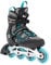 K2 Skates Damen Inline Skates Alexis 80 ALU, Grey - Cyan, 30G0417.1.1.050