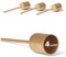 Novaliv 4X Stabkerzenhalter Gold I Kerzenpick 10 x 2,5 cm Kerzenstecker für Stabkerzen Weihnachtsdekoration I Kerzenpin Adventskranzdekoration Kerzenleuchter