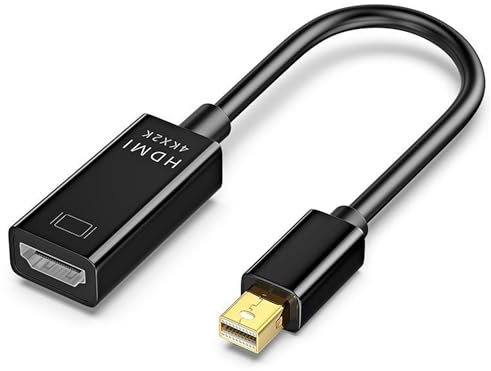 SELIACR Adaptateur Mini DisplayPort vers HDMI, 4K Mini DP Male vers HDMI Female Adaptateur Compatible avec MacBook Pro, MacBook Air, Mac Mini, Microsoft Surface Pro 3/4 Surface Pro ThinkPad Dell