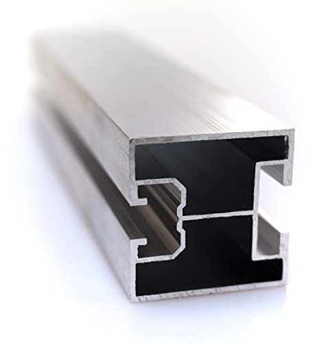 NAKA Aluprofil 40x40 PV Solarpanele | Photovoltaik Montageschiene PV-Anlage | Aluminiumprofil zur Montage von Solaranlagen | Systemprofil Typ T Montageprofil 40 x 40 mm 1,15 m