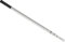 PATIKIL Telescopic Fishing Net Handle, 3.2-8.2Ft Stainless Steel 3 Section Portable Handle Fishing Pole Tackle Tool for Landing Net, Silver