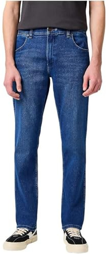 Wrangler Herren Jeans Greensboro - Regular Fit - Blau - Olympia W29-W46, Größe:42W / 34L, Farbe:Olympia 112341419