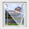 Insektenschutz Insektenschutz Fenster110x115cm(43.3x45.3in) Mückennetz fenster ohne Bohren für Fliegen Bug Bee Moskito-Schutz für Fenster Fliegennetz Insektenschutz Netz mit Selbstklebeband weiß