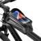 SHENKEY Sacoche de Cadre Velo pour Téléphone jusqu'à 7 - Sac de Cadre en EVA/TPU Antichoc, Universel | Accessoire Vélo Étanche et Léger
