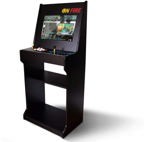 ONFIRE GAME | Cabinato Arcade Made In Italy | Retro Console Con 10.000 Giochi | Console Amarcord Da Assemblare | Schermo da 22 e controlli arcade a 6 tasti personalizzabili