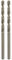 Bosch Professional 2 608 585 842 - Brocas metálicas HSS-Co, DIN 338 (3 x 33 x 61 mm) (Paquete de 2)