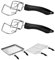 JUNTIANZE 2 Pcs Air Fryer Convection Toaster Oven Tray Extractor,Oven Tray Handle, Oven Rack Pull Tool,Grills Clip, Oven Clip,Be suitable for Air Fryer, Toaster Oven,Used to Quickly Remove