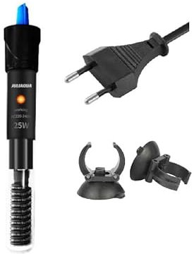 JULIAQUA Aquarium Heizung, Außenheizer für Süßwasser Aquarien, Thermostatisches Heizelement für Aquarien 25W 50W 100W 200W (25W)