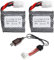 YUNIQUE Green-CLEAN-Power 2er Set Lithium-Ionen-Akku 9,6V 800mAh 20C Mit EL-6P Anschluss USB-Ladegerät Kompatibel RC Auto Geländewagen Jumper