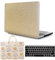 FFBOFFC Custodia Compatibile con MacBook Air 13 Pollici 2017 2016 2015 2014 2013 2012 2010 Modello A1466 A1369, Pelle Cover Rigida Protettiva & Borsa PC Portatile & Copritastiera, Oro Scintilla