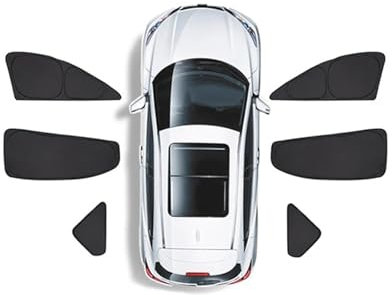 Car Parasol Window Accessories Car Side Window Sunshade Sun Visor Front Rear Windshield Privacy Window Shield Screen For Tesla For Model 3 Car Window Sunshade(6PCS)