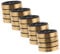 jojofuny 20pcs Amplifier Isolation Feet Durable Non-slip Speaker Pads for Vibration Absorption Plastic Isolation Supports for Amplifiers Turntables and Recorders Gold
