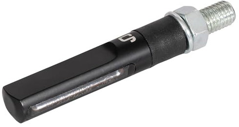 gazzini COB LED Blinker Enrico 12V 8W, E Geprüft, Motorrad Blinker LED Schwarz, Blinkerset Vorne Hinten, Blinker Motorrad Universal, Ein Stück