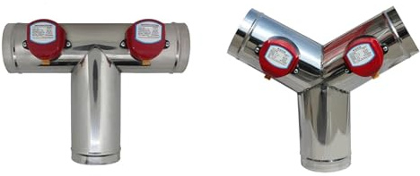 HDGYUA HVAC 150mm Stainless Steel air Damper Valve Electric Motorized Check Valve for 6 inch Duct Ventilation Pipe Valve 220V 24V 12V(T Type AC 24V)(T Type,DC 12V)
