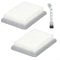 High-Efficiency Flat Pleated Filter For Bosch For UniversalVac 18 Cleaner, Replacement Filter Set Compatible with 18 Cordless Vacuum Including Cleaning Brush(2 PACK)