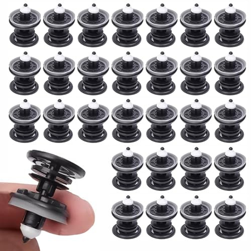 30 Pcs Car Interior Door Trim Clips Set - Plastic Panel Mounting Fixing Clips for VW T5, A1, A4, A5, A6, Golf 5 6 7, Ideal Replacement & Repair