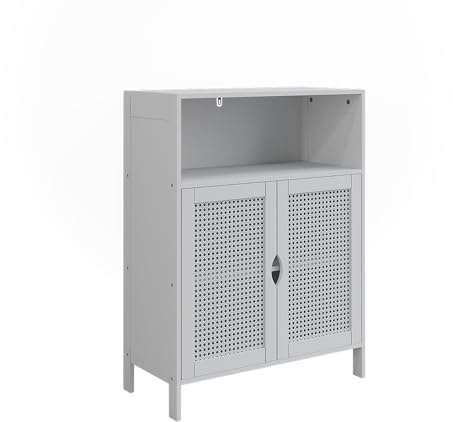 Vicco Midischrank Liora, Weiß, 60 x 80 cm | mit 2 Türen, zur Aufbewahrung von Badutensilien und Handtüchern