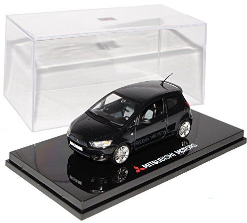 Vitesse Mitsubishi Colt Z30 Schwarz 3 Türer Ab 2004 Ab Facelift 2008-2012 1/43 Modell Auto mit individiuellem Wunschkennzeichen