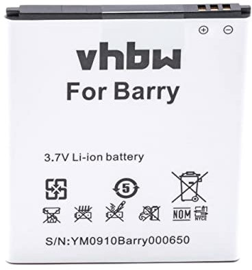 vhbw Li-ION Batterie 2000mAh (3.7V) pour Portable téléphone Smartphone MyPhone A919i Dual comme BTY26182, BTY26182MOBISTEL/STD.