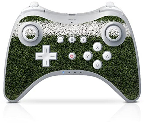 DeinDesign Skin kompatibel mit Nintendo Wii U Pro Controller Folie Sticker American Football Sport Ball