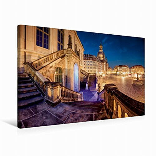 Premium Textil-Leinwand 75 x 50 cm Quer-Format Verkehrsmuseum am Neumarkt Dresden | Wandbild, HD-Bild auf Keilrahmen, Fertigbild auf hochwertigem Vlies, Leinwanddruck von Gerhard Aust