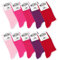 Mat And Vic's Chausettes, Confortables, Respirantes - Berry Colors - Lot de 10 paires 47-50