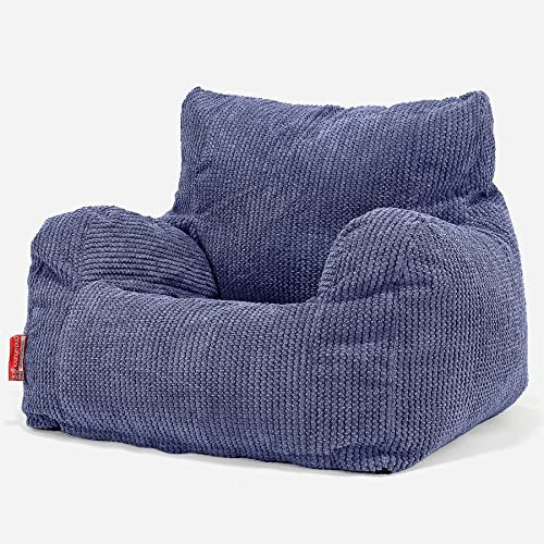 Lounge Pug, Sitzsack Ohrensessel, Pom-Pom Lila