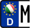benobler Italia 3 x Kennzeichen-Aufkleber Ball Italien Flagge KFZ Motorrad FanShirts4u Vinyl Outdoor Auto Motorrad Boot Fenster Glasscheibe 3 Count Rechteckig Wiederverwendbar Wasserfest Blau