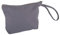 Rayher 53982564 Kosmetiktasche mit Reißverschluss, grau, 22 x 17 cm, mit Reißverschluss und Trageschlaufe, kleine Schminktasche aus Stoff, Stofftasche zum Bemalen