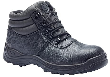 Blackrock Waterproof Chukka Safety Work Boots, Steel Toe Cap Safety Boots, Mens Womens Ladies, Work Shoes, Gardening, Lightweight, Leather, Wide Fit, Non Slip, On Site - Size 9 / EU 43