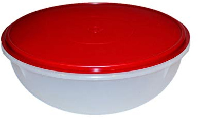 Tupperware Fix N Mix Bowl for Mixing and Serving 26 Cups Vintage Cranberry Red