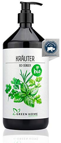 GREEN HOME LOVE NATURE® 1L BIO Kräuterdünger mit hohem Nährstoffgehalt - nachhaltiger Kräuterdünger BIO einfach zu dosieren - Made in Germany