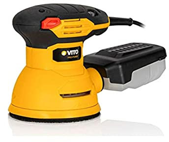 VITO - Ponceuse Excentrique Orbitale 125mm 230V-300W Bois Métal PVC Récupérateur Poussières