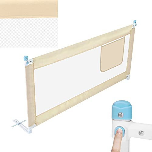 Trintion Rausfallschutz Bett 200x80cm Portable Rausfallschutz boxspringbett Höhenverstellbar Bettgitter Rausfallschutz für Familienbett und Kinderbet