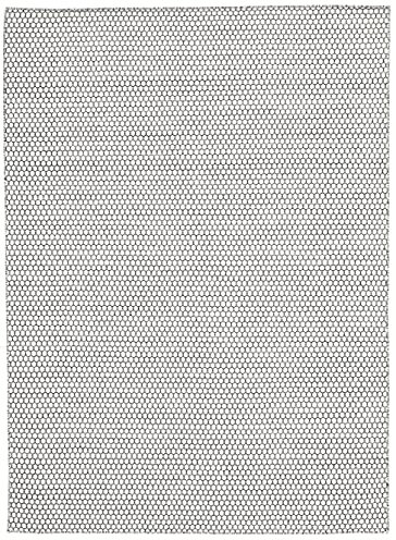 RugVista Kelim Honey Comb, Teppich, Modern, 290 x 210 cm, Rechteckig, Mittlerer Stapel, Wohnzimmer, Esszimmer, Schlafzimmer, Nur chemische Reinigung, Care & Fair Zertifiziert, Cremeweiß/Schwarz