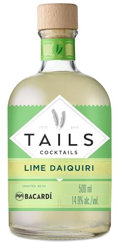 TAILS Cocktails Classic Lime Daiquiri Cocktail, Trinkfertiger Premixed Cocktail, 14,9% vol., 50cl / 500ml