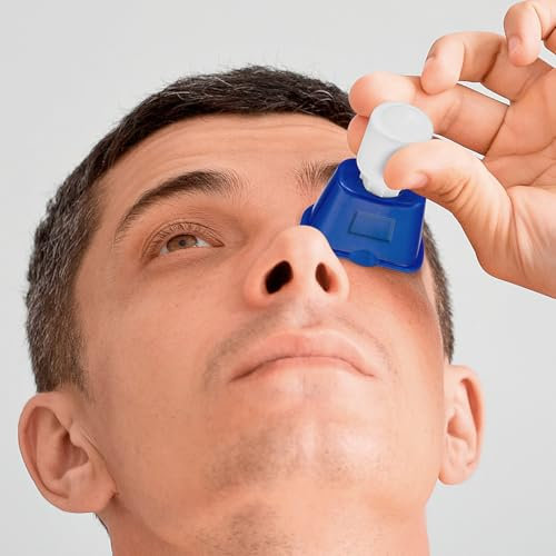 Peermax Drop Smart Eye Drop Guide FDA Registered | Dispenser Aids for Eyedrop | Eye Dropper Cup for Most Eyes Drops Medicine Bottle | Auto Eyedropper Helper Devices for Elderly Applicator Holder (1)
