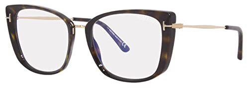 Brille Tom Ford FT 5816 -B 052 Shiny Classic Dark Havana, Roségold, ''T'' Log, Herren Brillen