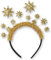 KarnevalsTeufel Haarreif Sterne Glitzer Gold Weihnachten Engel Glimmer Haarschmuck Silvester Karneval