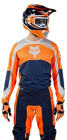 Fox Racing 180 Nitro Jersey - Extd Sizes Windbreaker Herren, Orange, L