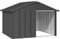 vidaXL Hundehütte Anthrazit 116,5x103x81,5cm Verzinkter Stahl Hundehaus Hütte