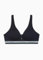 EMPORIO ARMANI Damen-Triangel-BH aus Stretch-Baumwolle mit Logoband, gepolstert, MARINE, M