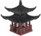 Cabilock Japanische Steinlaterne Mini Pagode Statue Asiatische Deko Garten Skulptur Bonsai Pavillion Miniatur Dekoration Aquarium Ornamente Chinesische Gartendeko Feengarten Zubehör