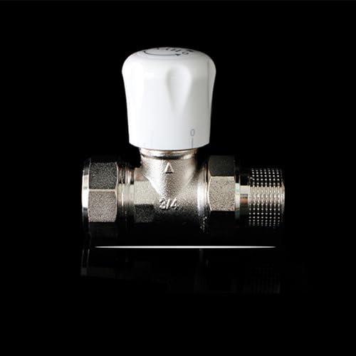 Männlich & Weiblich 3/4 bis 3/4 Heizkörperventile, Gerade Thermostatisches Ventil TRV für Fußbodenheizung im Haus Büro