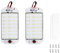 Xinlie 2 Pièces 48 LED Lampe Eclairage Voiture Lumineuse Plafonnier LED 12V-60V Camping Car Lumiere Voiture Interieur avec Interrupteur On/Off,pour Remorque,Camion,Van,Camping-Car,Marin