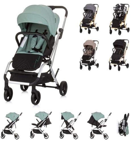Chipolino Kinderwagen, Buggy Twister 360 Grad drehbar, Rückenlehne verstellbar, Farbe:grün