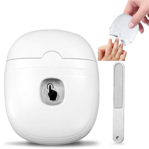 Leogony Electric Nail Clippers, Automatic Nail Cutter for Adults with Led Light