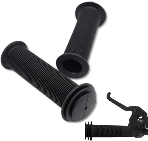 Fahrradgriffe aus Gummi für Kinder, 1 Paar 18 mm, Länge 100 mm Fahrradgriff mit Sicherheits-Crashschutz für Roller, Dreiräder, Kinder-Balance-Bikes, Kinderfahrräder