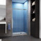 Porte de douche coulissante 100cm en 5mm verre trempé porte de douche Hauteur 190cm Installation en niche
